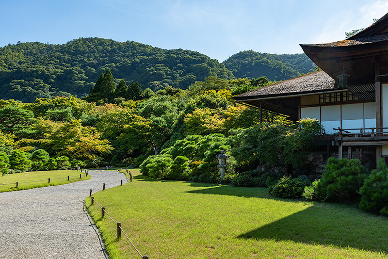 嵐山を借景