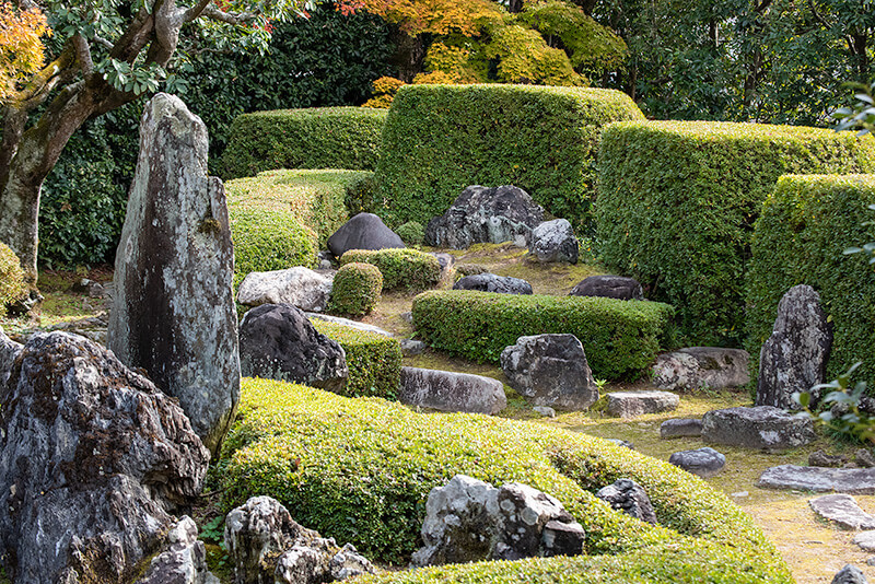 頼久寺　鶴島の裏手