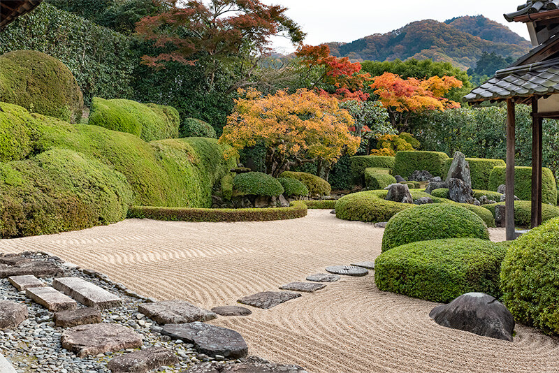 頼久寺　蓬莱式枯山水