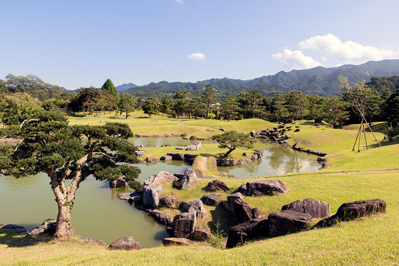 楽山園の借景