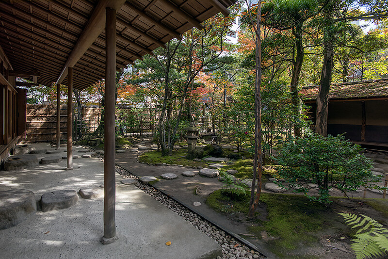 茶室の土縁