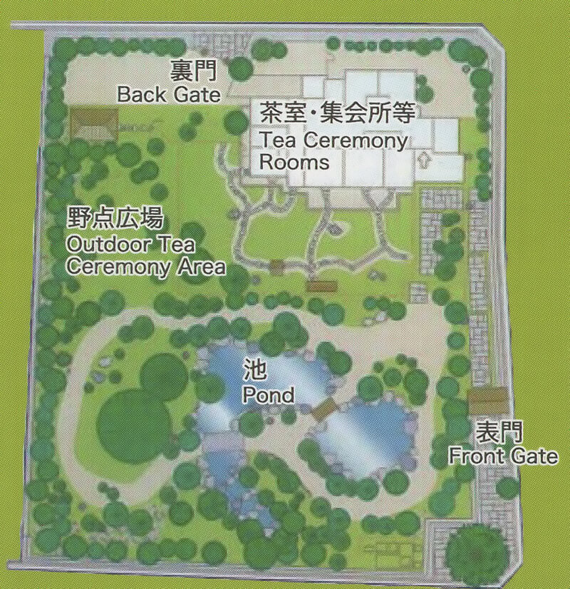 楽水園の案内図