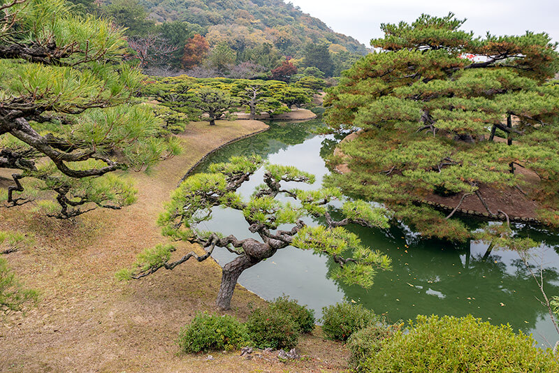 北湖の南側