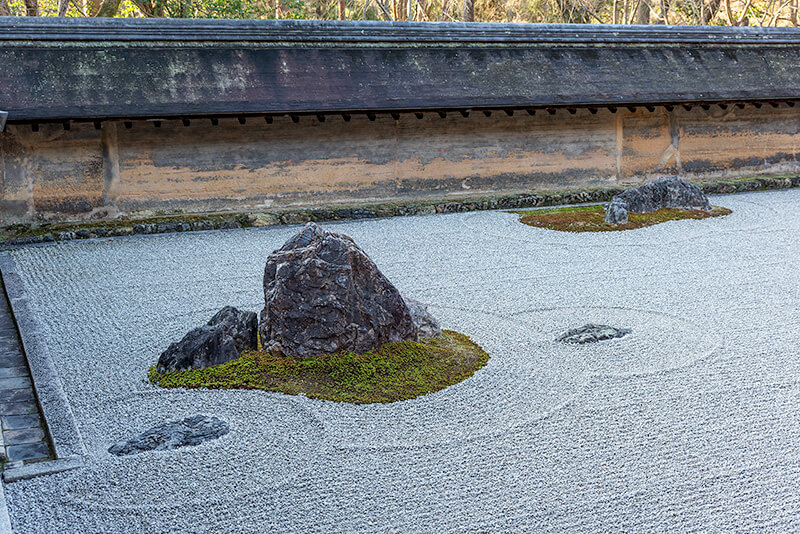 龍安寺の石庭　東部