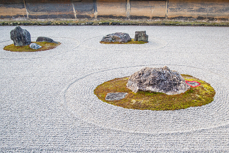 龍安寺の石庭　西部