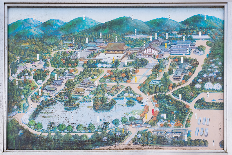龍安寺の案内図