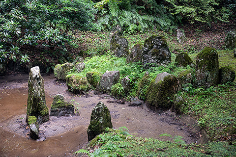 龍蔵寺　雪舟庭園（流水の庭）