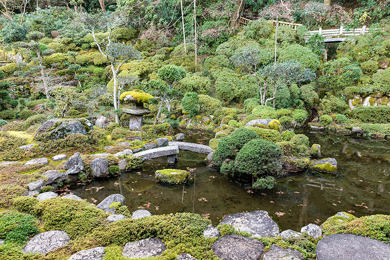正面からみた鶴亀庭園