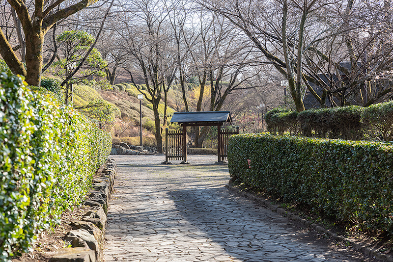 第2の広場にある見本庭園