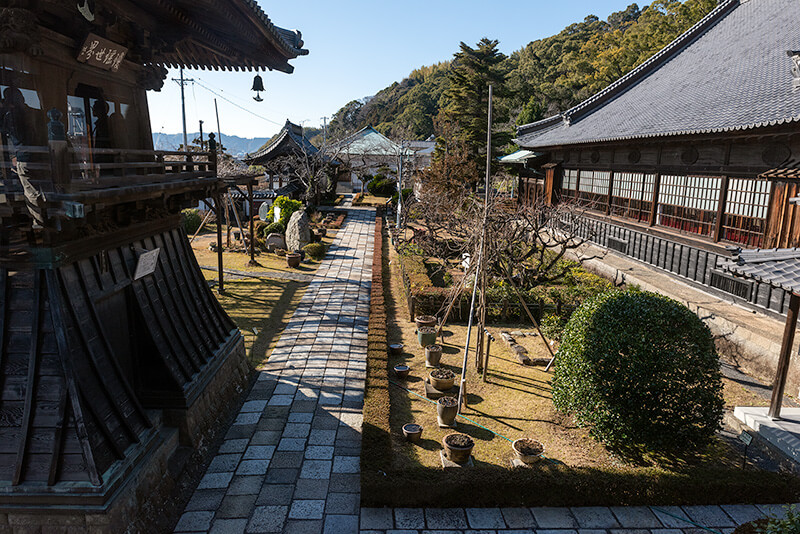 二階にある休憩広間からの景色