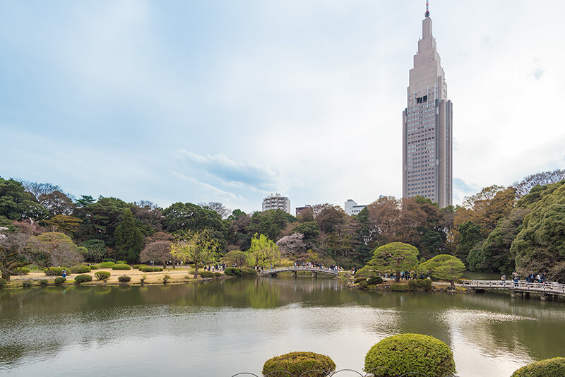 ドコモタワーが借景