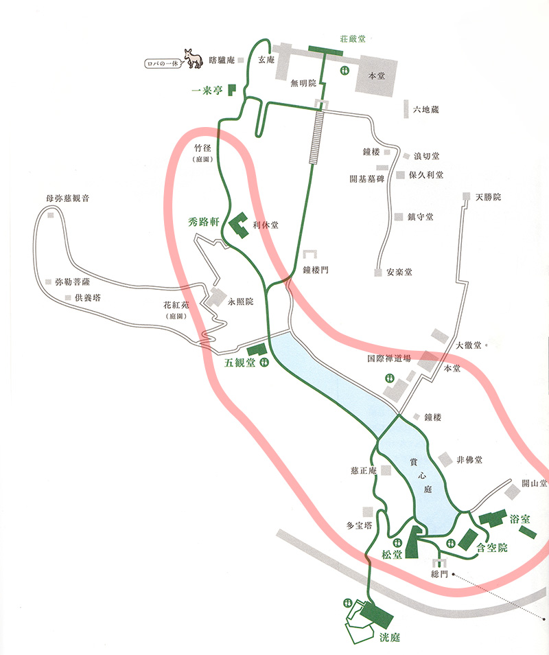 神勝寺 禅と庭のミュージアム　案内図