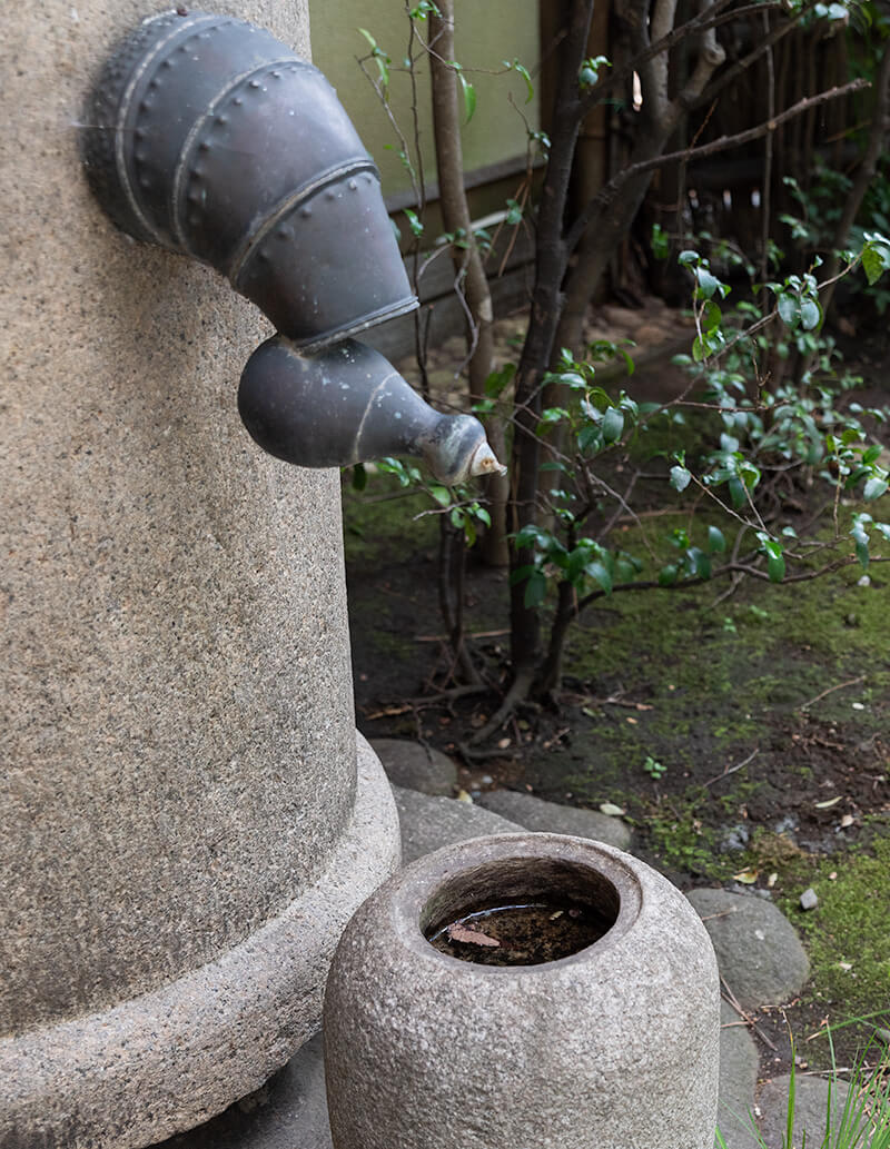 茶室「浄庵」にあるひょうたん型の蛇口