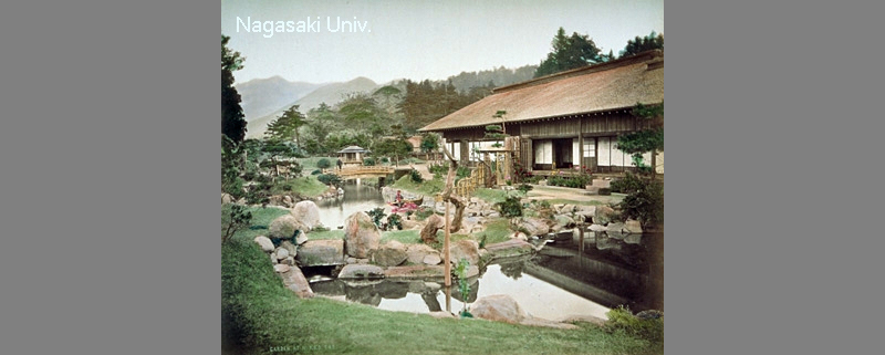明治時代に撮影された逍遥園