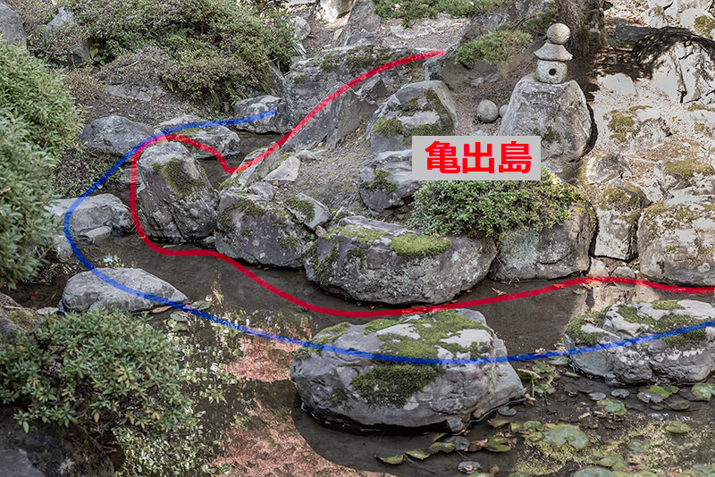亀出島と岩島