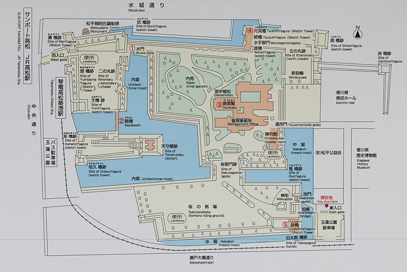 玉藻公園　案内図