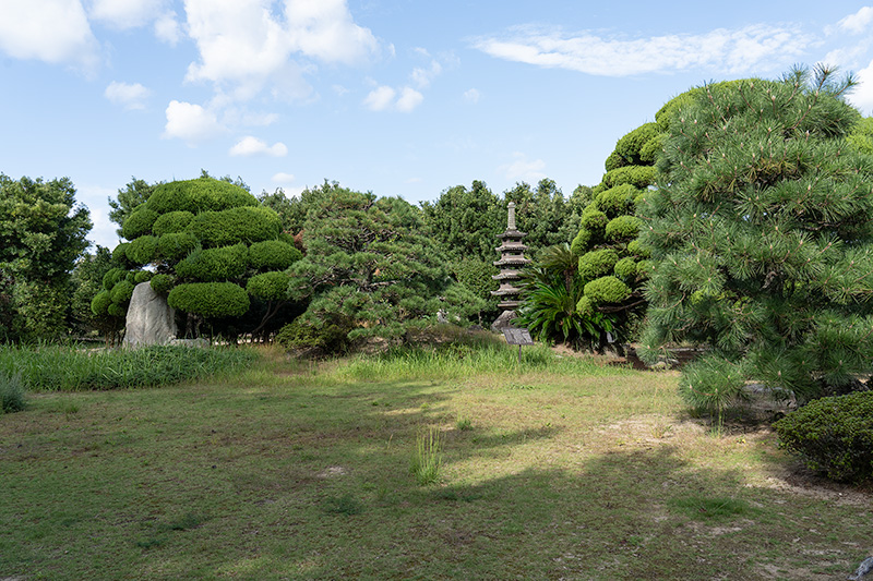 かんきつ公園に繋がる庭園