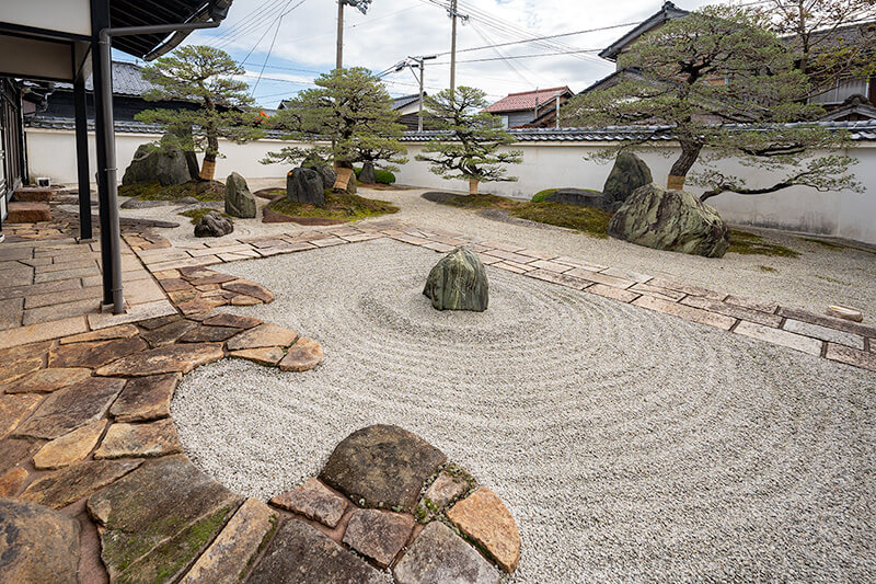 州浜模様の延段