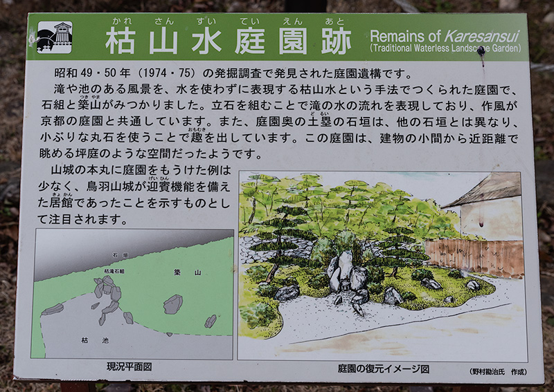 枯山水庭園跡　解説図
