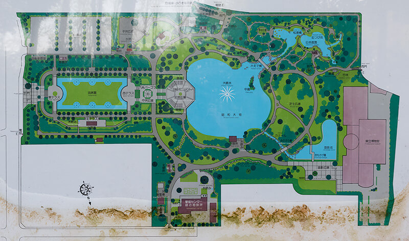 栃木県中央公園の案内図