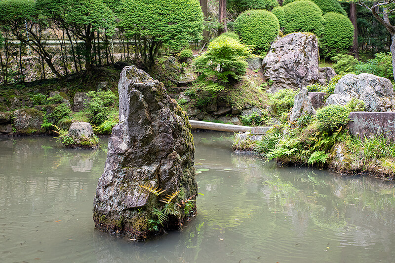 池中立石
