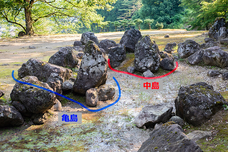鶴島と亀島