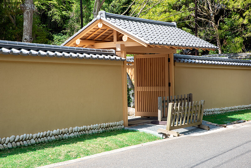 旧山口氏南都別邸庭園　入り口